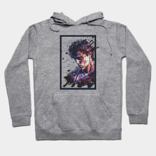 Splash art Samurai portrait hip hop style graphic illustration Hoodie